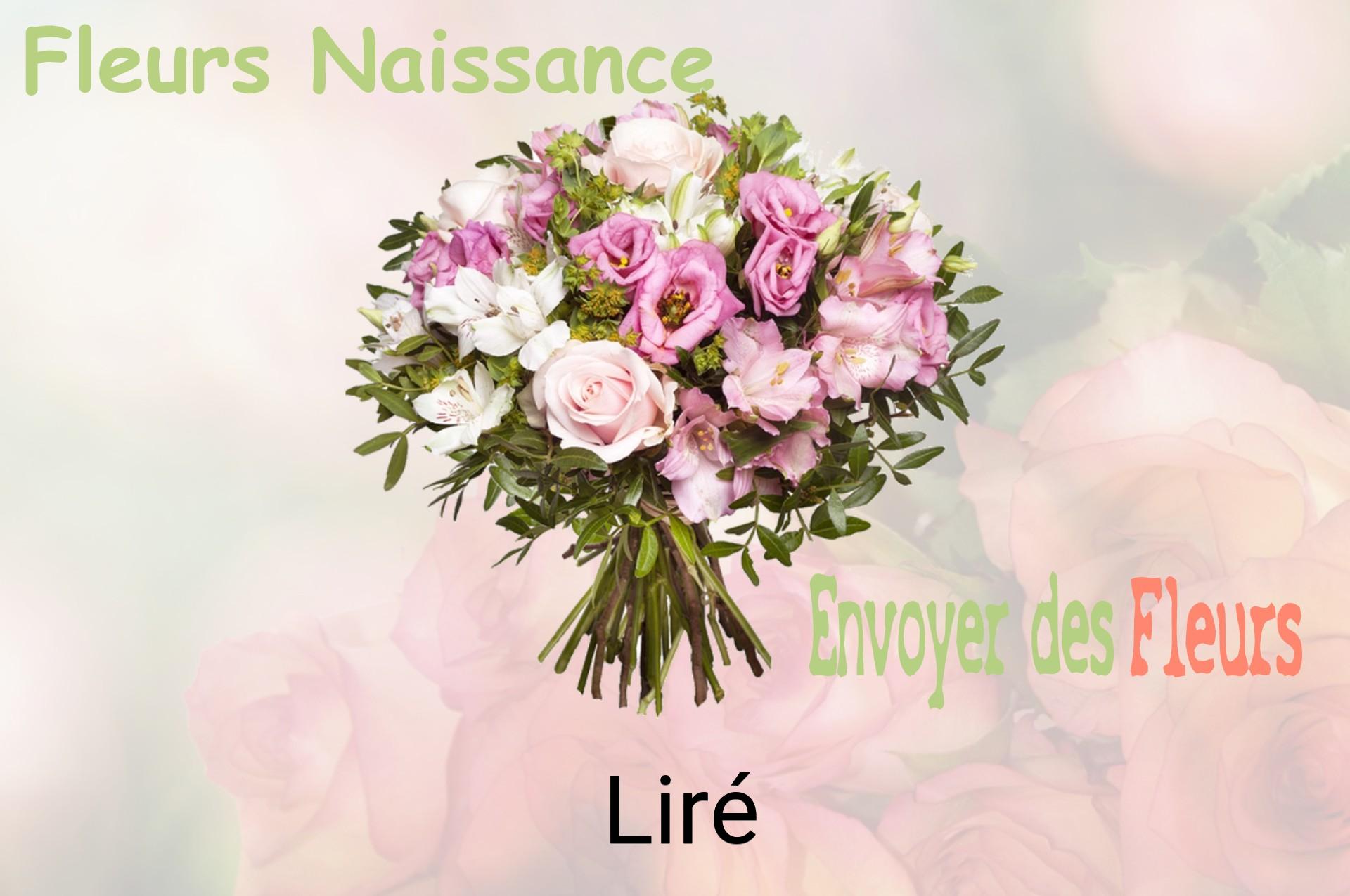 Bouquet de fleurs de naissance livré à Liré