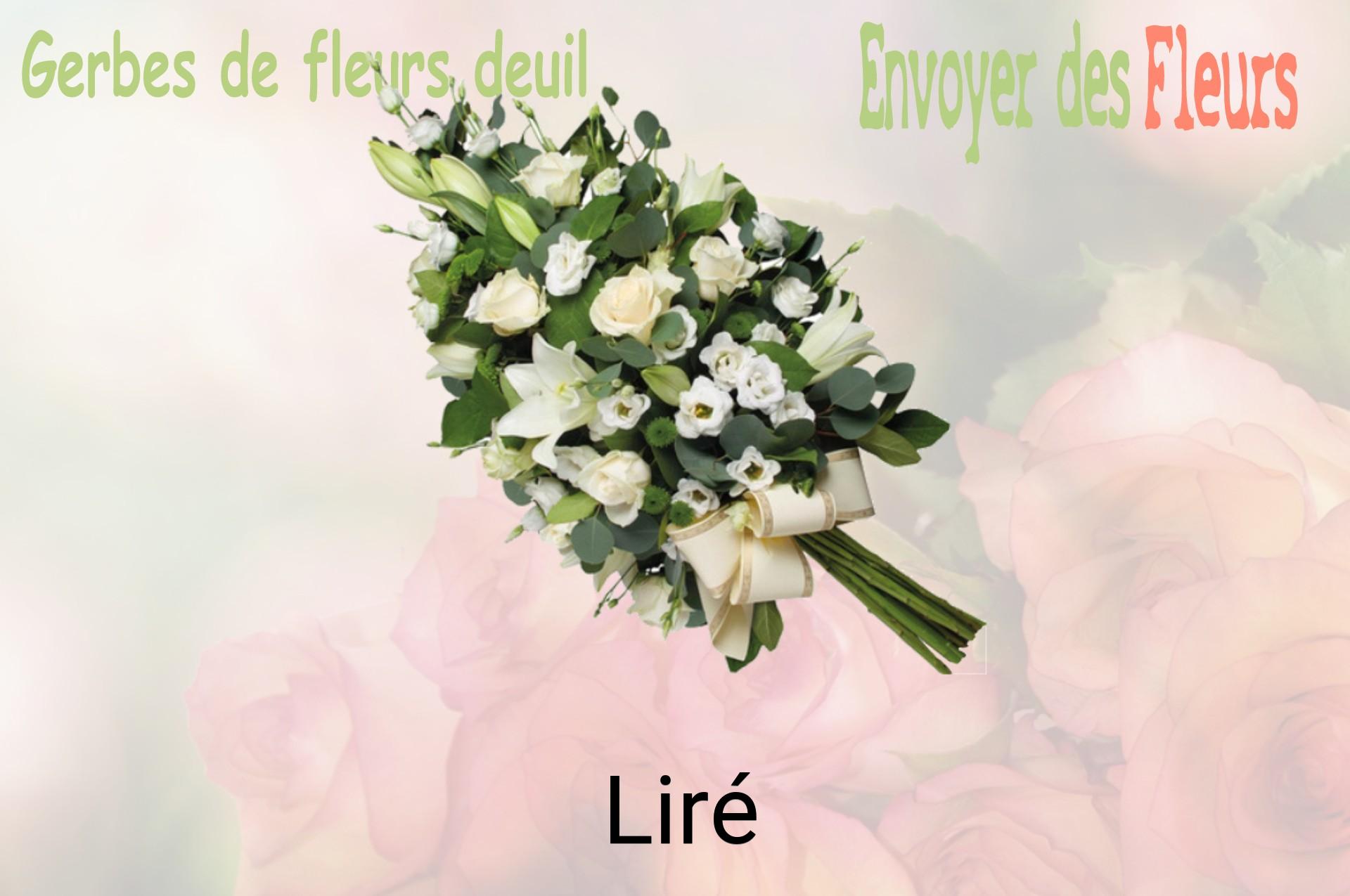Gerbe de fleurs de deuil livrée à Liré